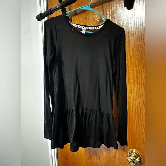 Black Xhilaration Babydoll Top - Picture 1 of 4